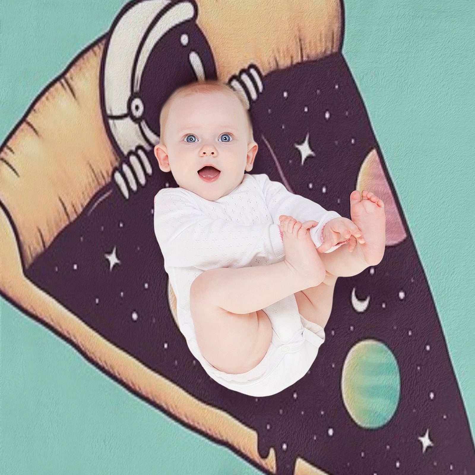 Galactic Deliciousness Eco-conscious Throw Blanket