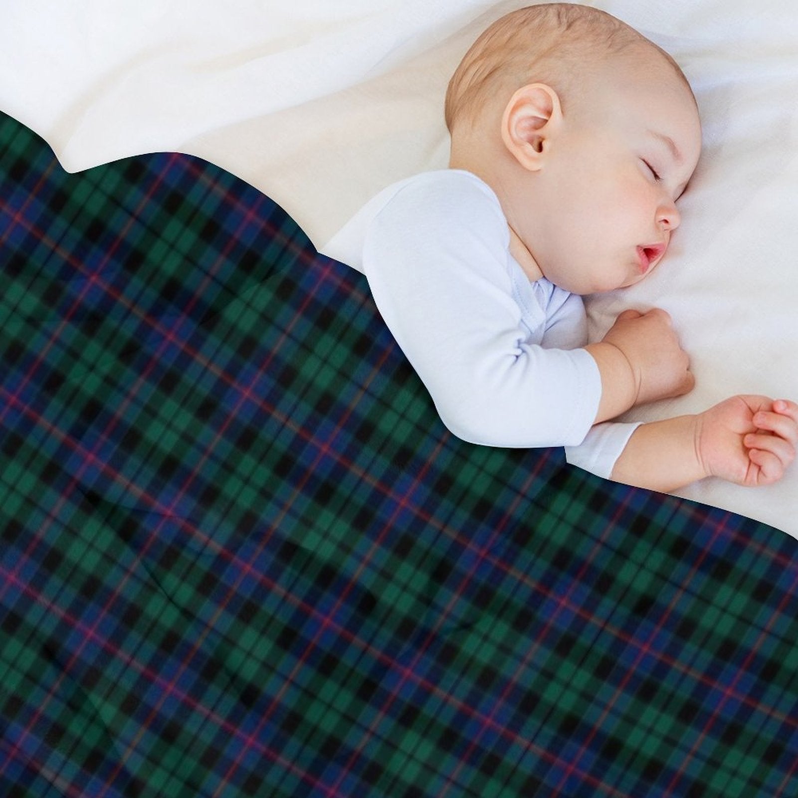 Clan Morrison Tartan Compact Throw Blanket