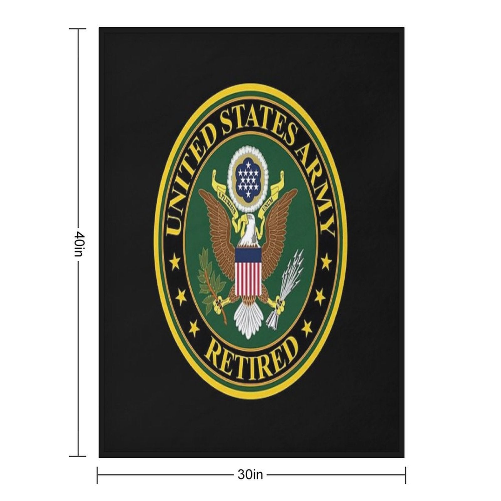 Army - US Army Retired Eco-conscious Throw Blanket