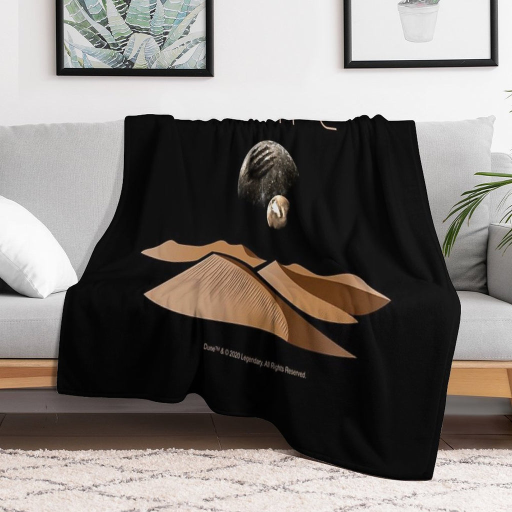 Dune Landscape with Moons of Arrakis Versatility Throw Blanket