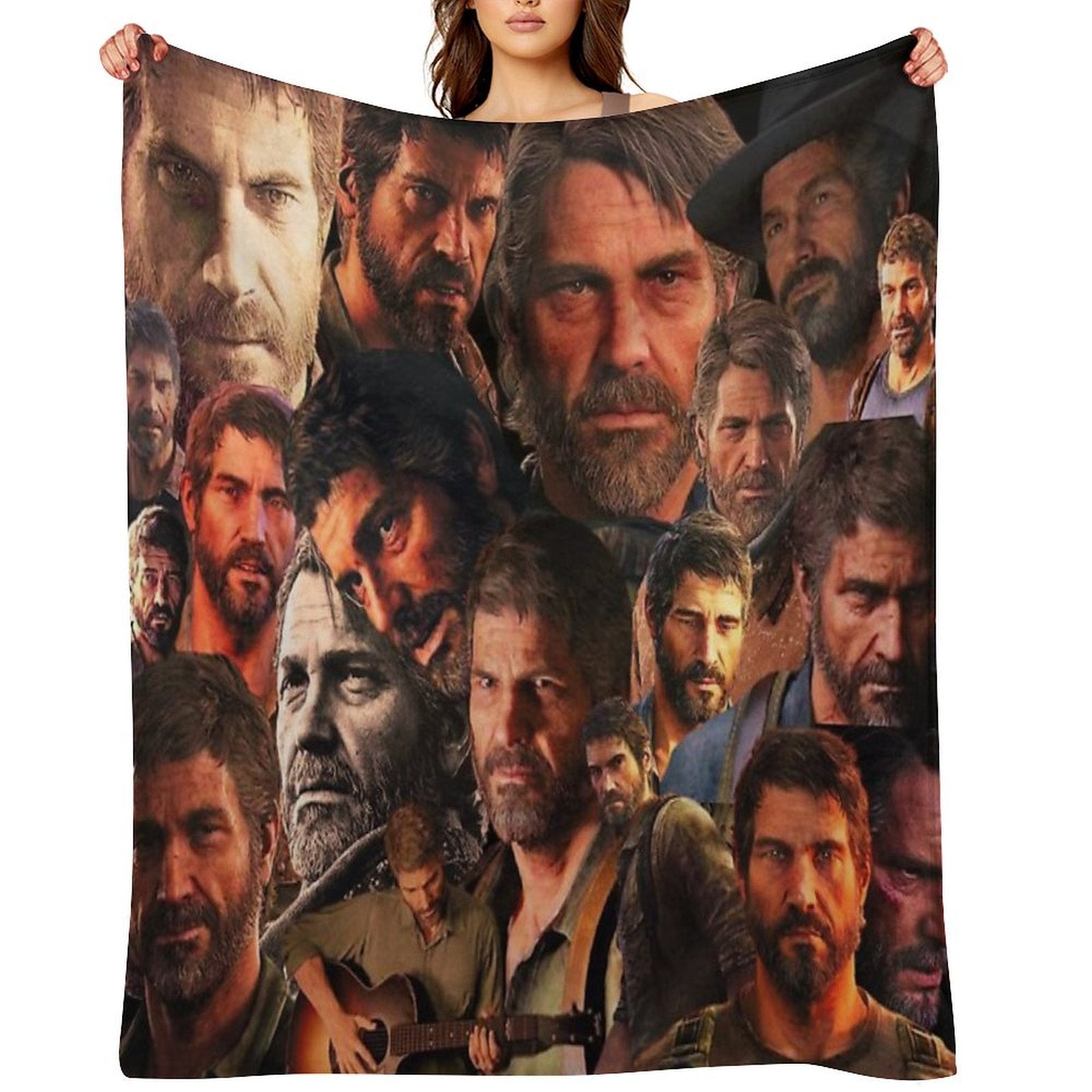 Last of Us Joel Collage Velvety-soft Throw Blanket