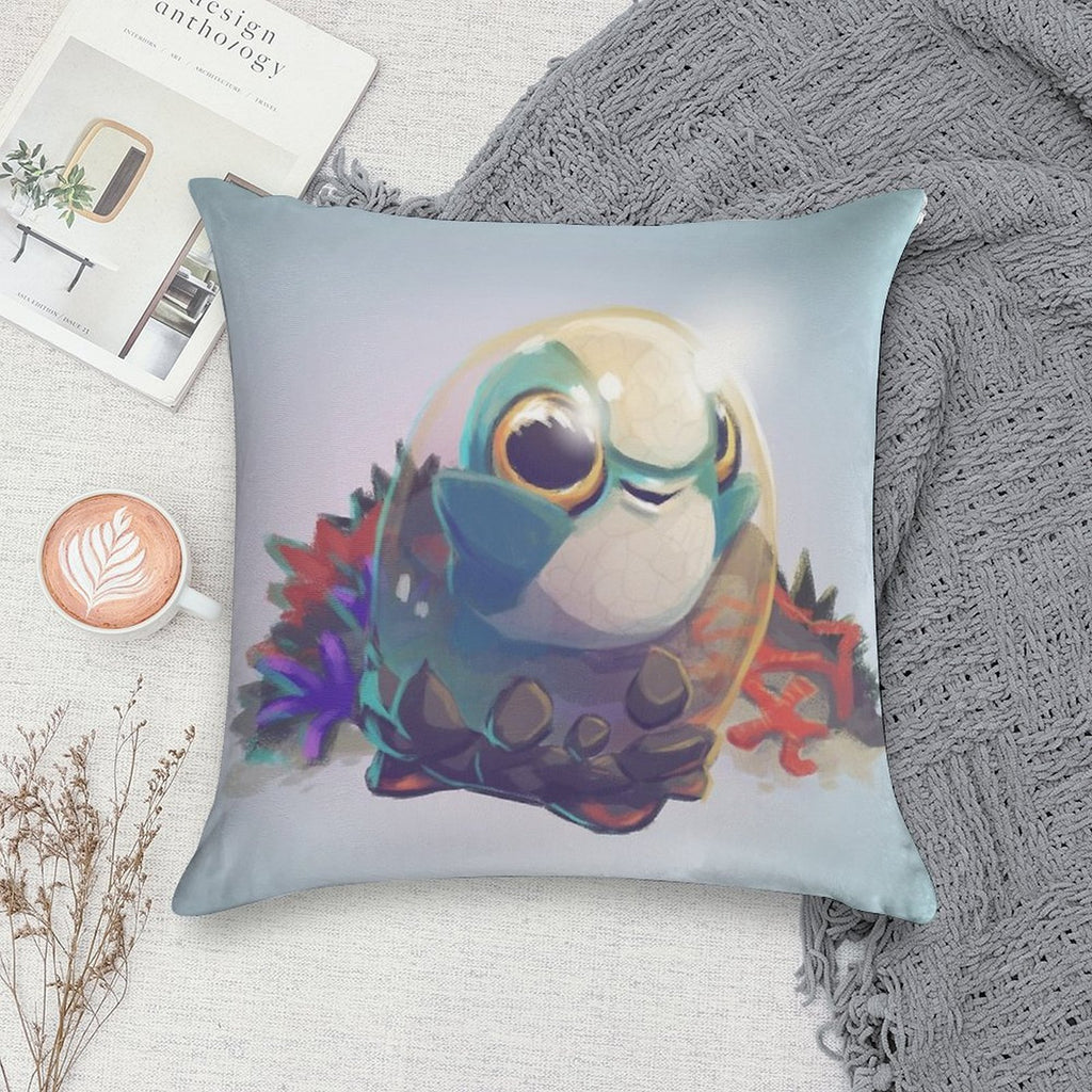 Cuddlefish Baby - Subnautica Soft Fade-Resistant Throw Pillow