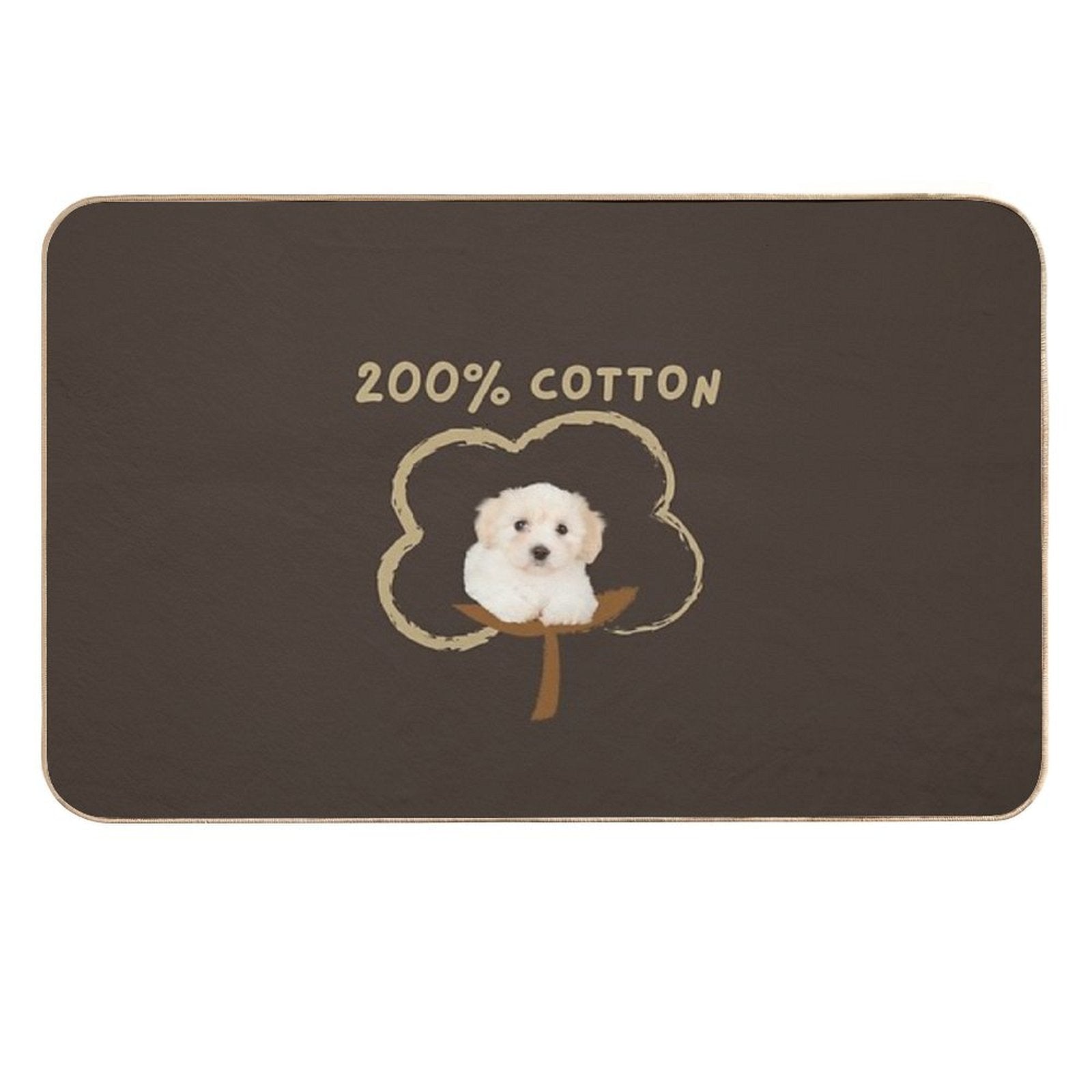 200 Cotton - Cute Funny Gift for Coton De Tulear Owners - Birthday Gift for Mothers Day, Fathers Day, Christmas, Thanksgiving F  Eco-Friendly Bath Mat
