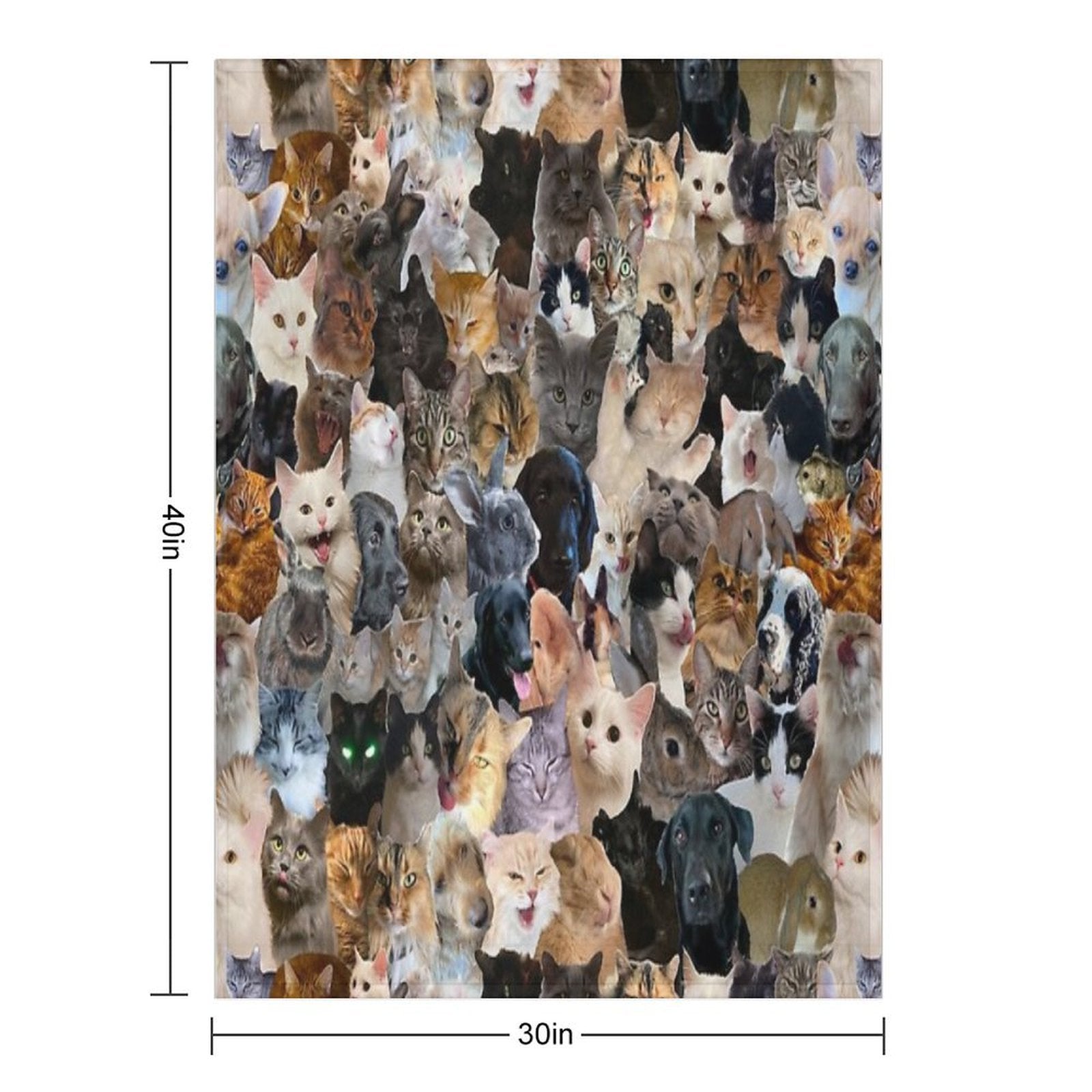 Animal Pattern Versatility Throw Blanket