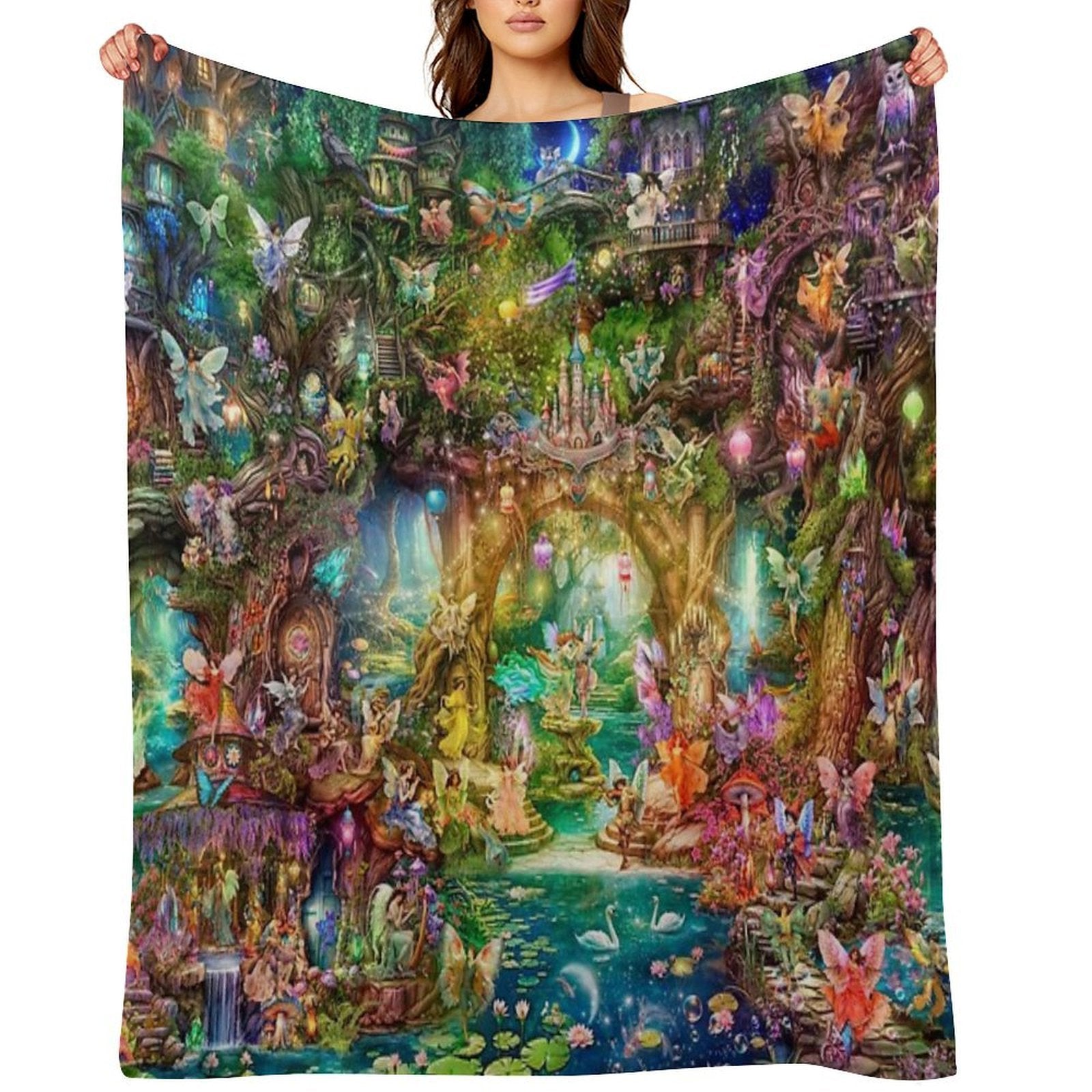 The Grand Butterfly Ball Plush Throw Blanket