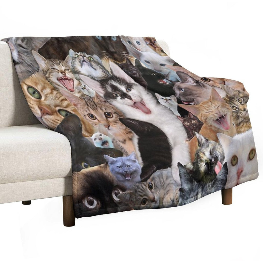 Cats Quick-dry Throw Blanket