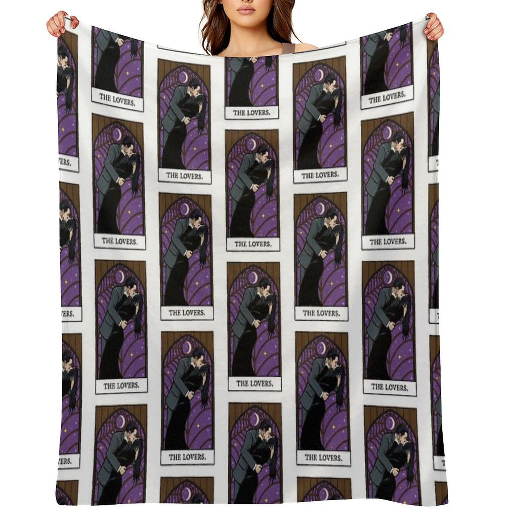 The Lovers Tarot Card Eco-conscious Throw Blanket