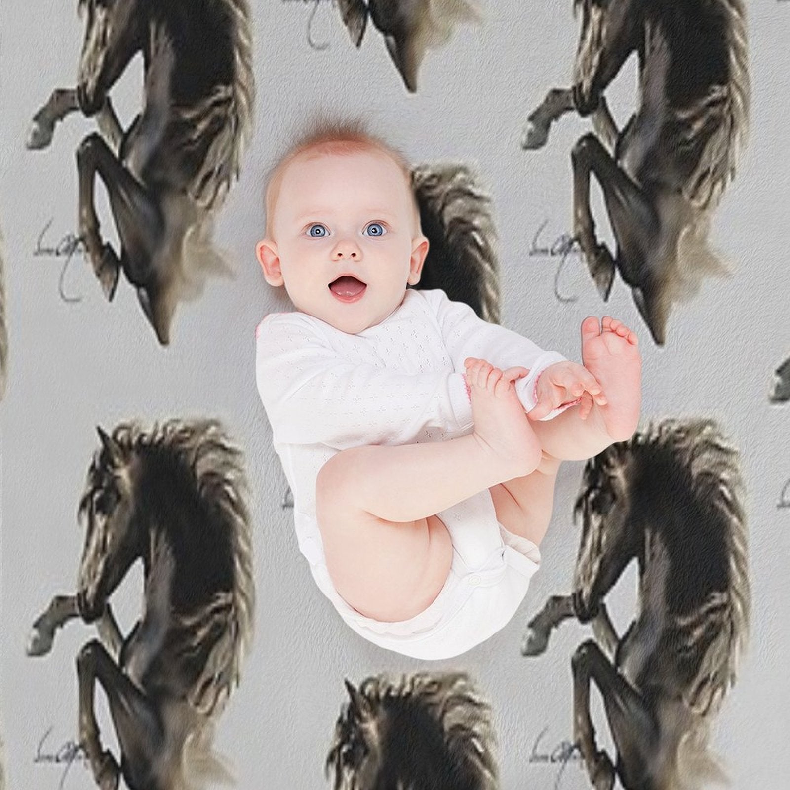 Black Fury (Cut-Out) Multi-functional Throw Blanket