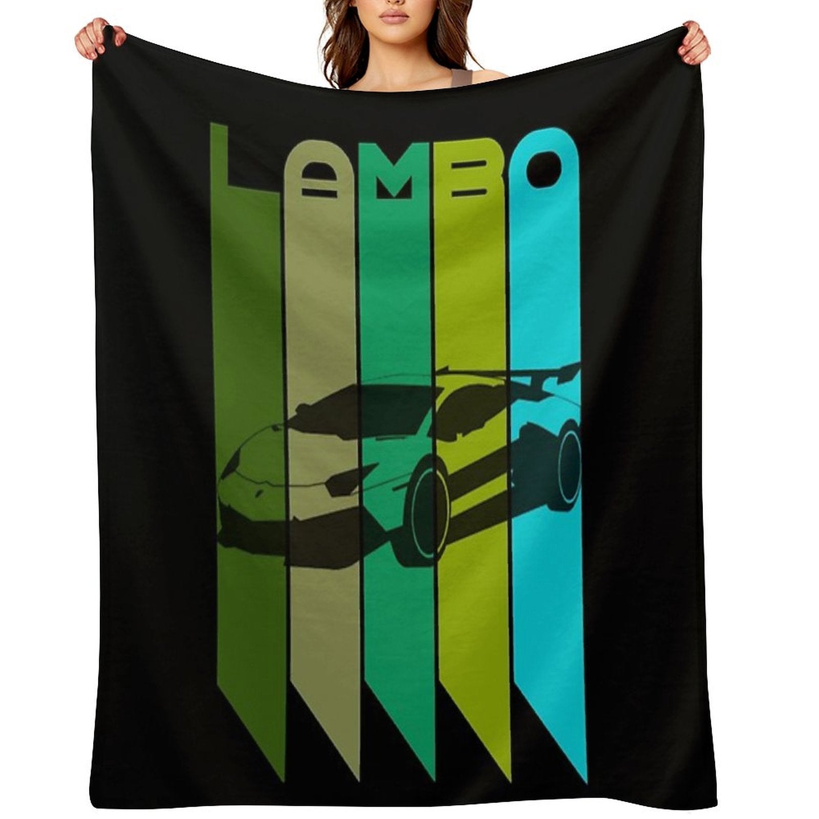 I Love My Lamborghini Velvety-soft Throw Blanket