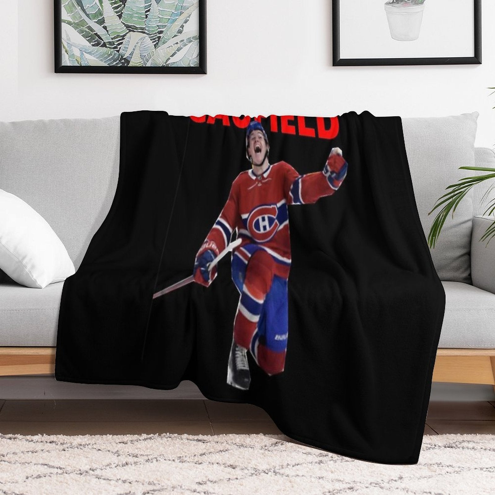 GOAL CAUFIELD Velvety-soft Throw Blanket