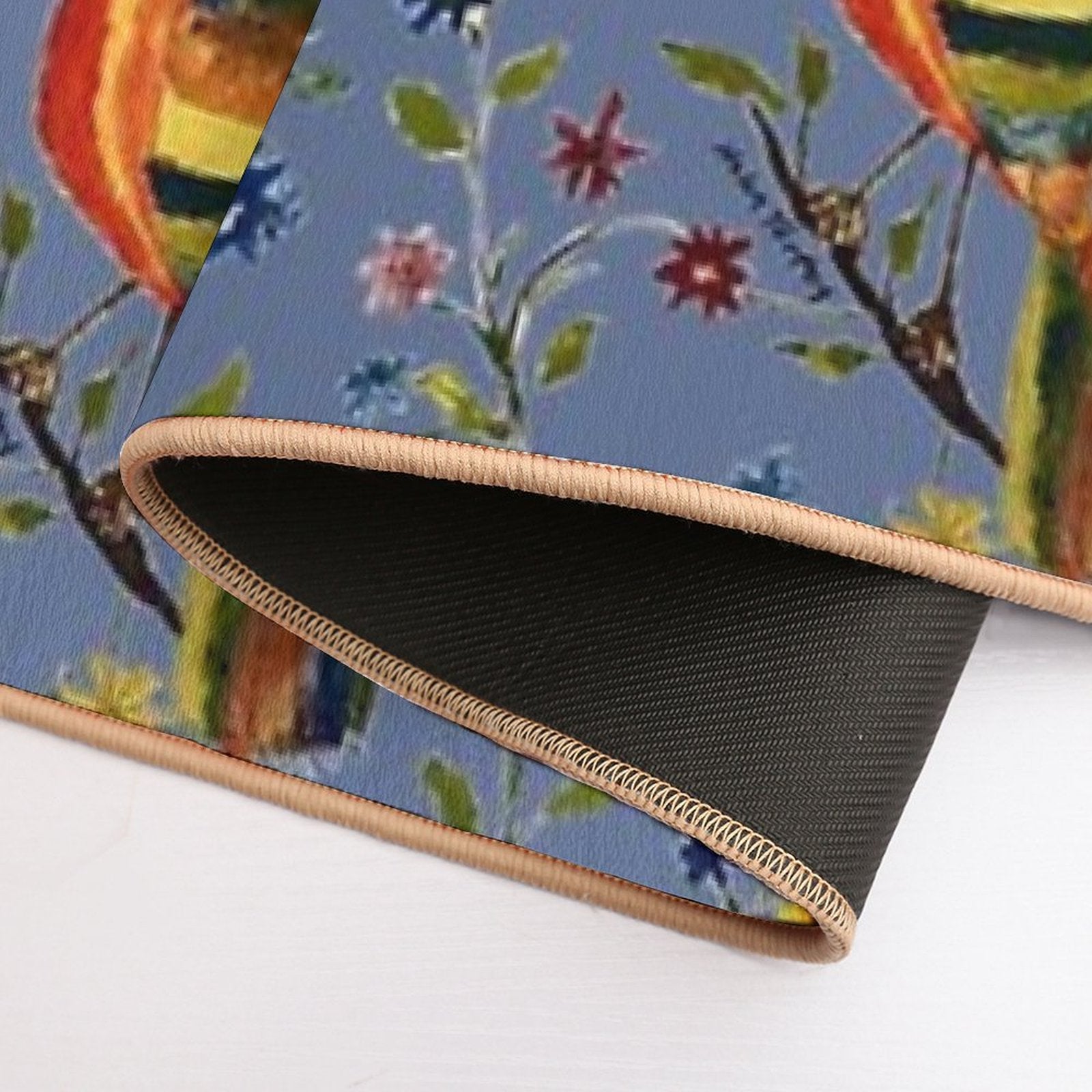 Tropical Bird  High-Traffic Bath Mat