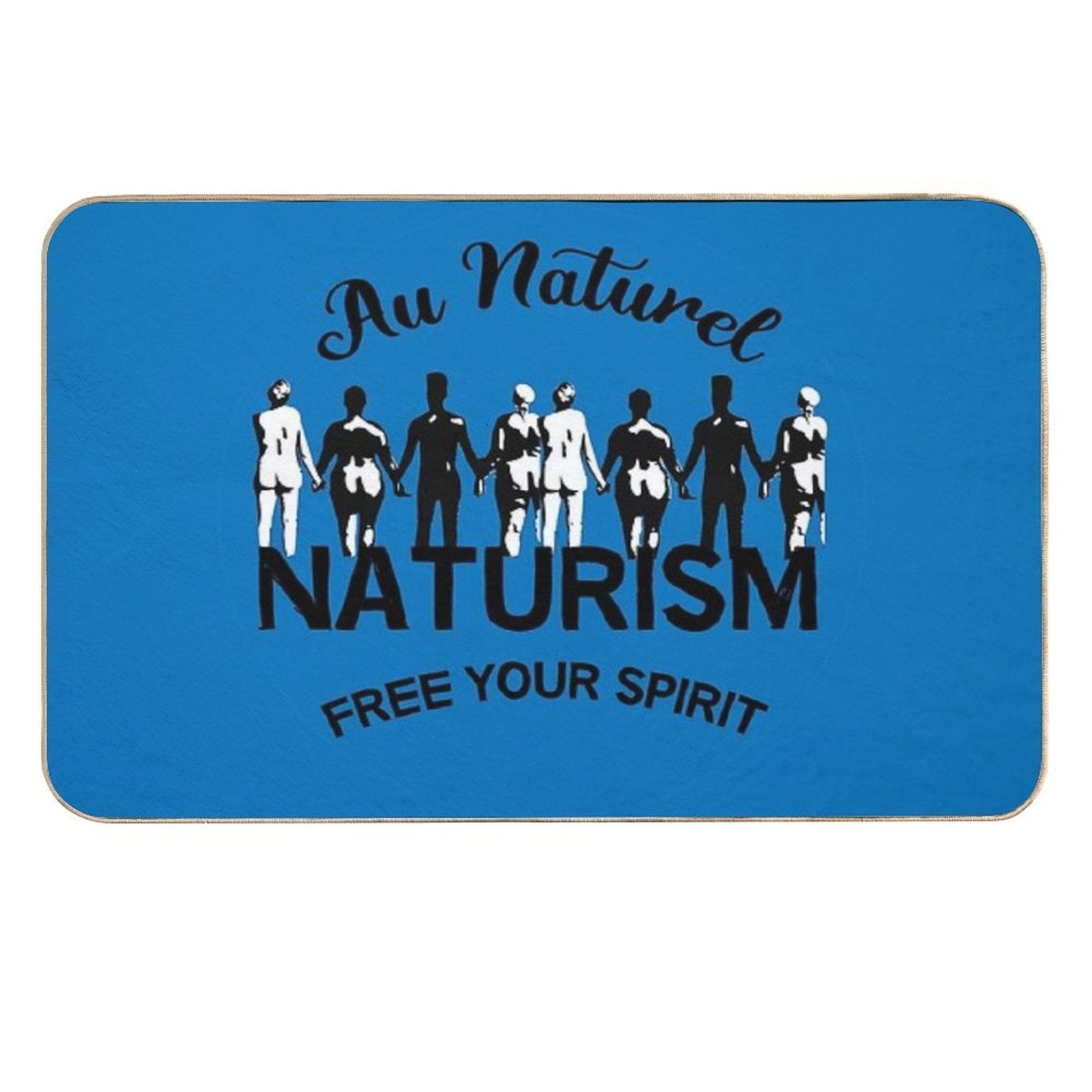 Naturism Gifts - Nudist Shirts - Naturist Bags - Beach Gifts - Lifestyle Gifts - Nude  Non-Slip Bath Mat
