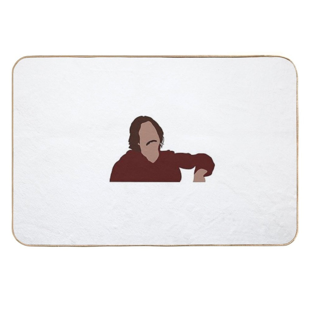 College Nick from New Girl  Stain-Proof Bath Mat