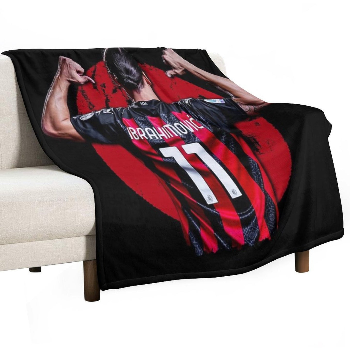 Zlatan Ibrahimovic Ac Milan Lightweight Throw Blanket