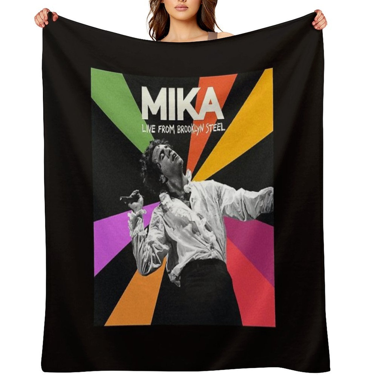 Mika Live from Brooklyn Steel Easy Care Throw Blanket
