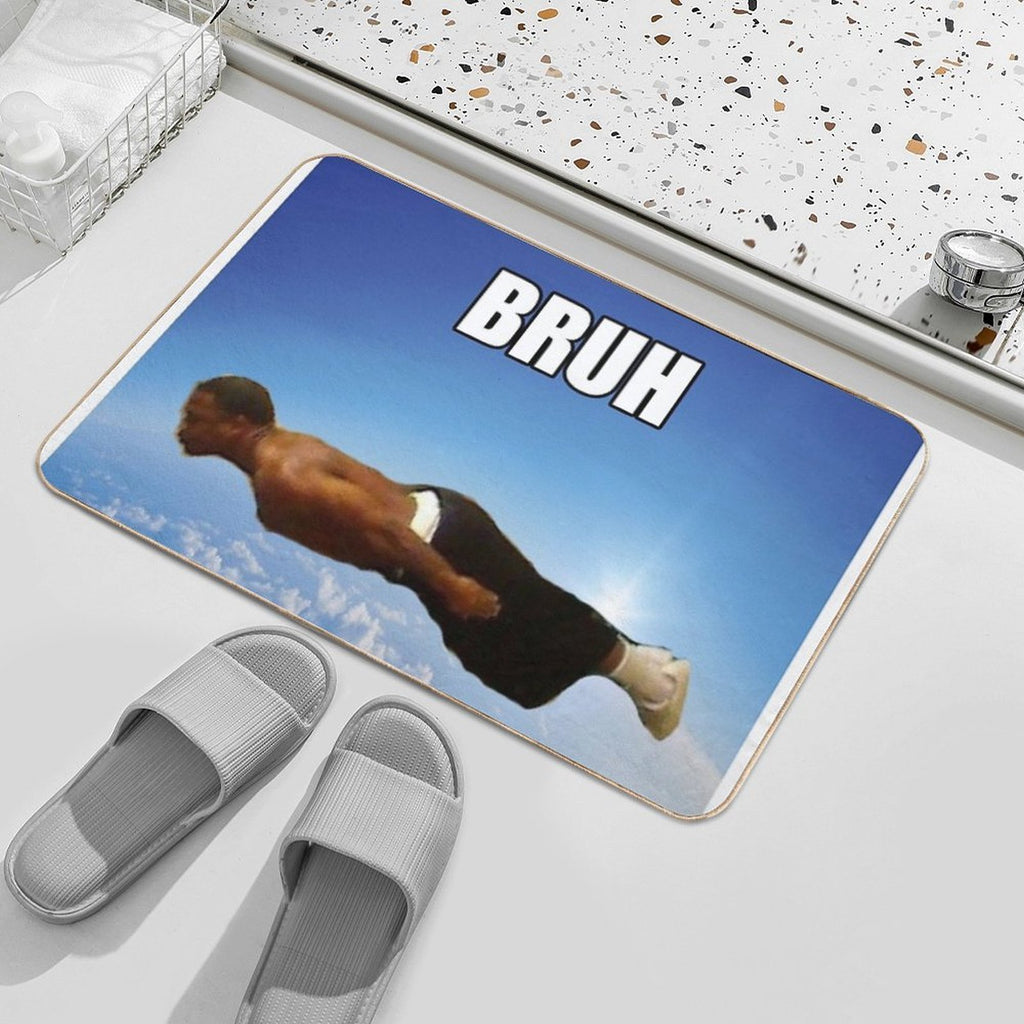Bruh Dude  Rapid-Drying Bath Mat