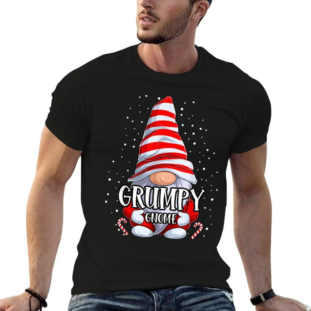 Grumpy Gnome Christmas Pajamas Matching Family Group  Lightweight T-Shirt
