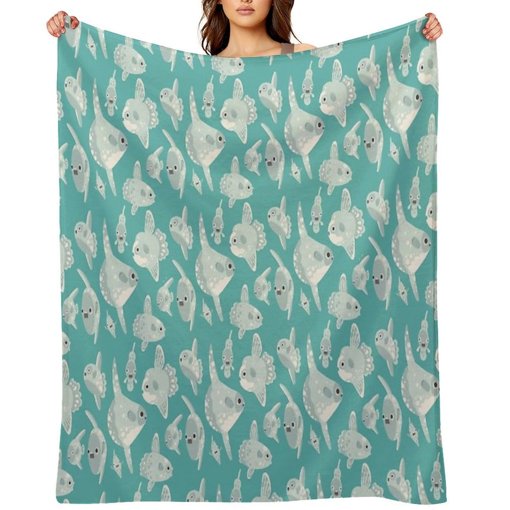 Mola Mola Quick-dry Throw Blanket