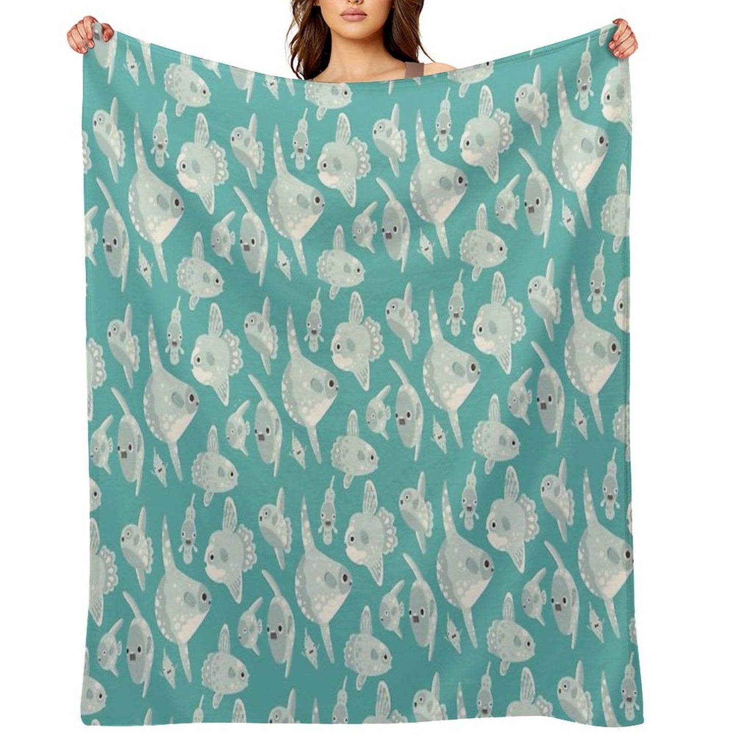 Mola Mola Quick-dry Throw Blanket