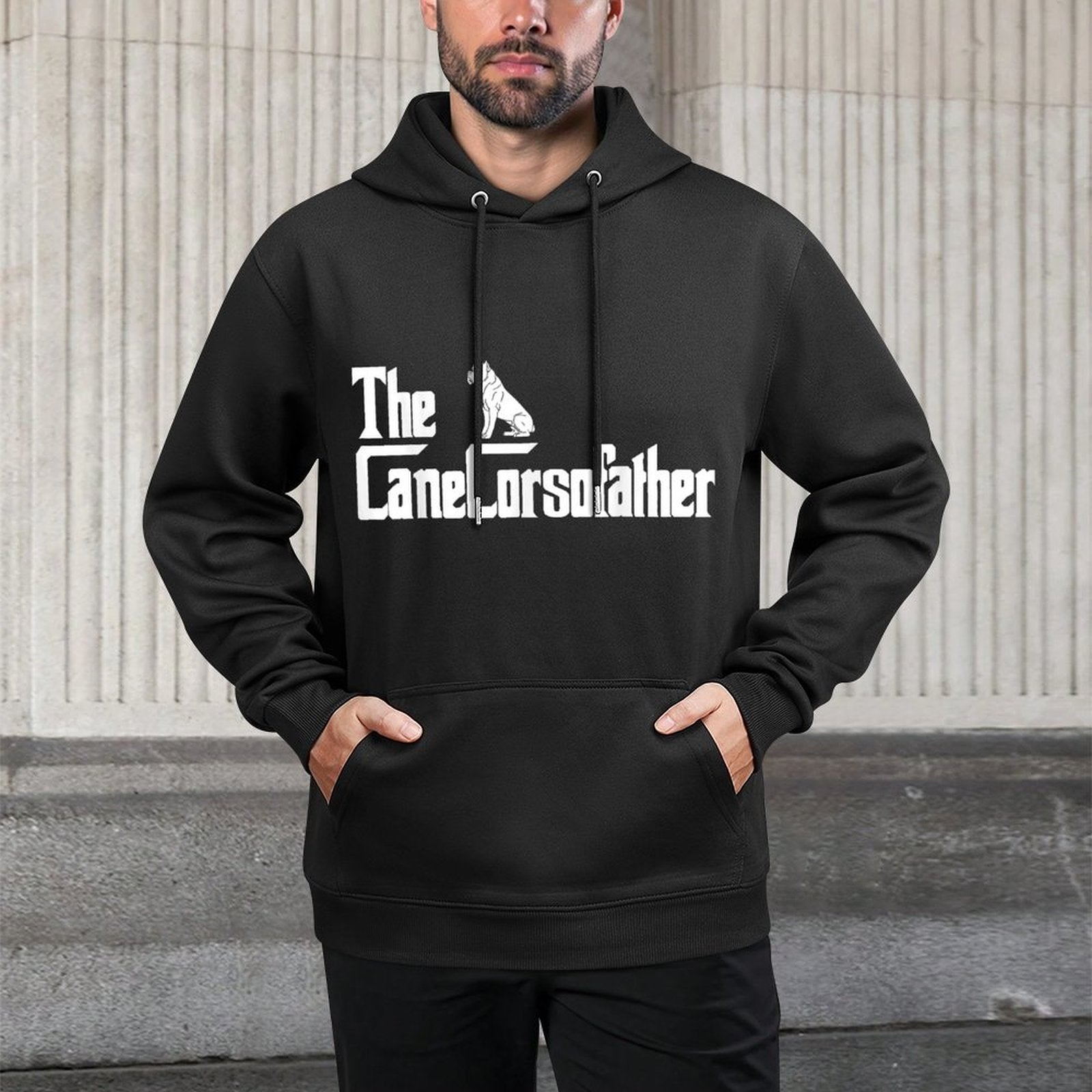 The CaneCorsoFather Funny Cane Corso Dog Dad Men Gifts Customizable Surface Hoodie