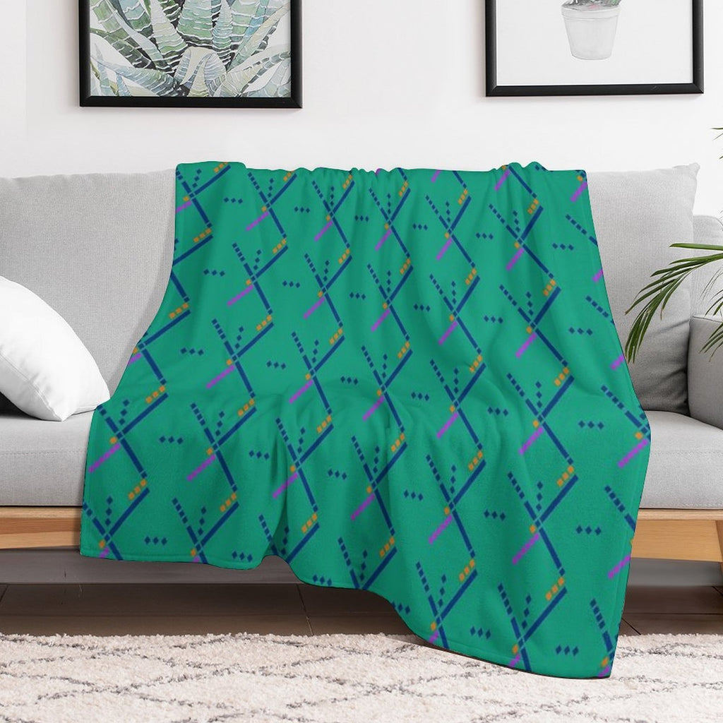 PDX Portland Airport Carpet Quick-dry Throw Blanket