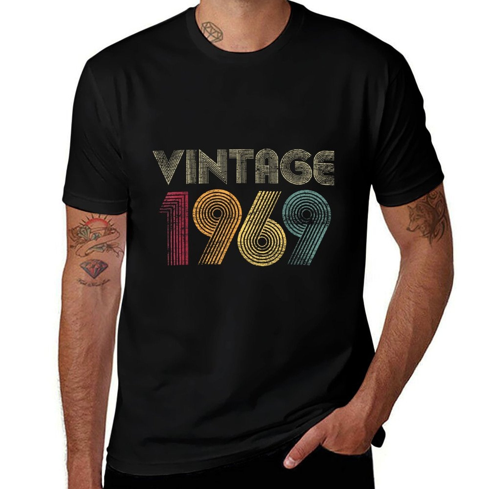 53rd Birthday Gifts Year Old - Vintage 1969  Easy-care T-Shirt