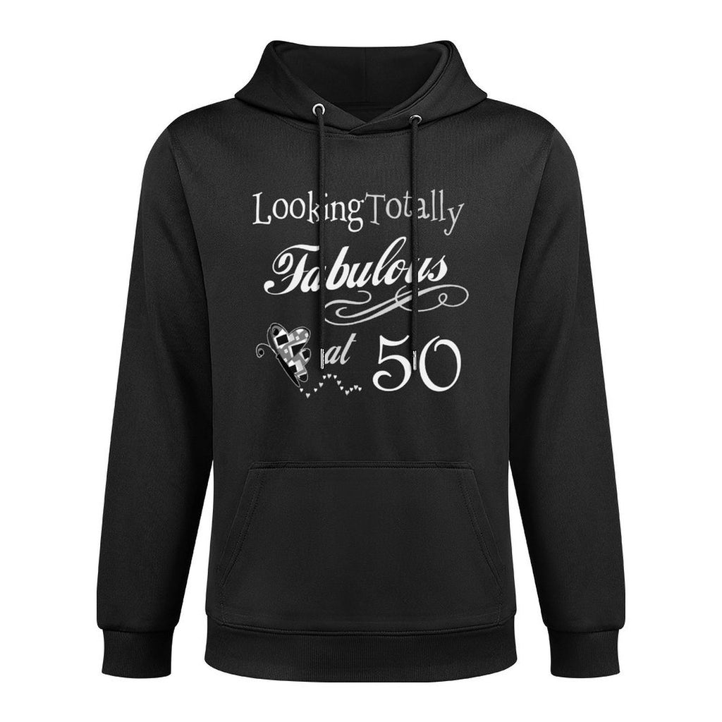 Fabulous 50th Birthday Party - Cute Happy 50th Birthday Breathable Fabric Hoodie
