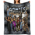 Lil Homies 90s Chicana Easy Care Throw Blanket