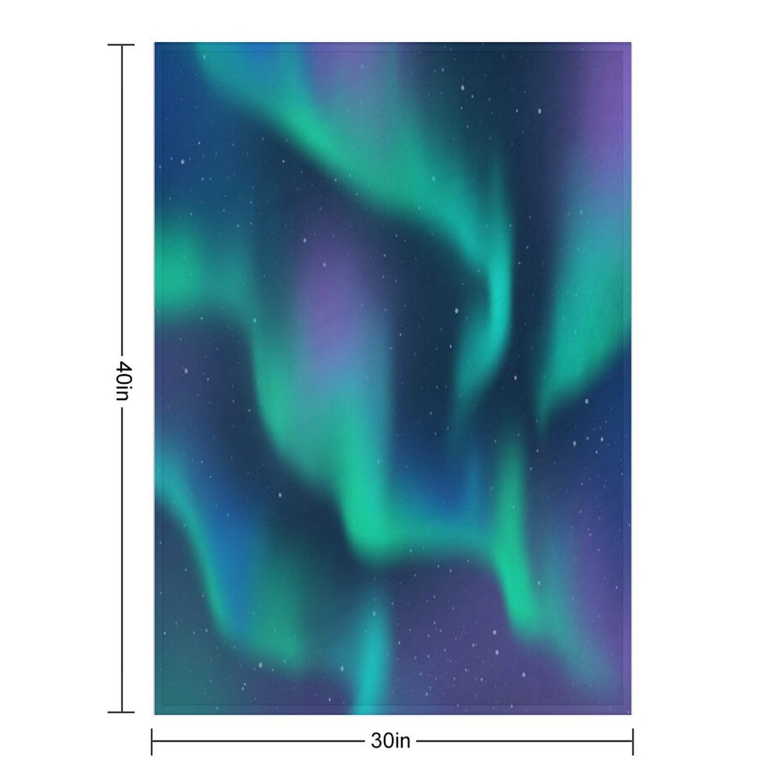 Aurora Borealis Northern Lights Machine-washable Throw Blanket