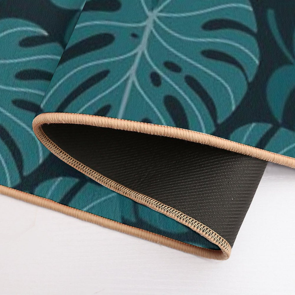 Dark Monstera  Pet-Safe Bath Mat