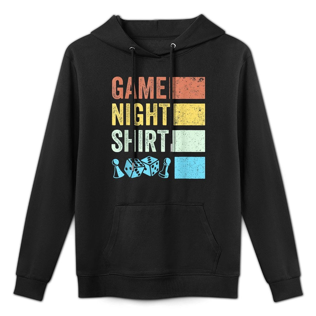 Retro Boardgaming Game Night Shrink-Resistant Hoodie