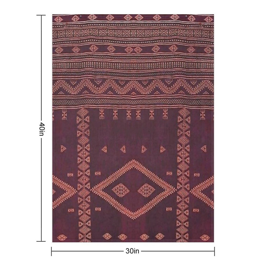 Traditional Moroccan Design Multi-functional Throw Blanket