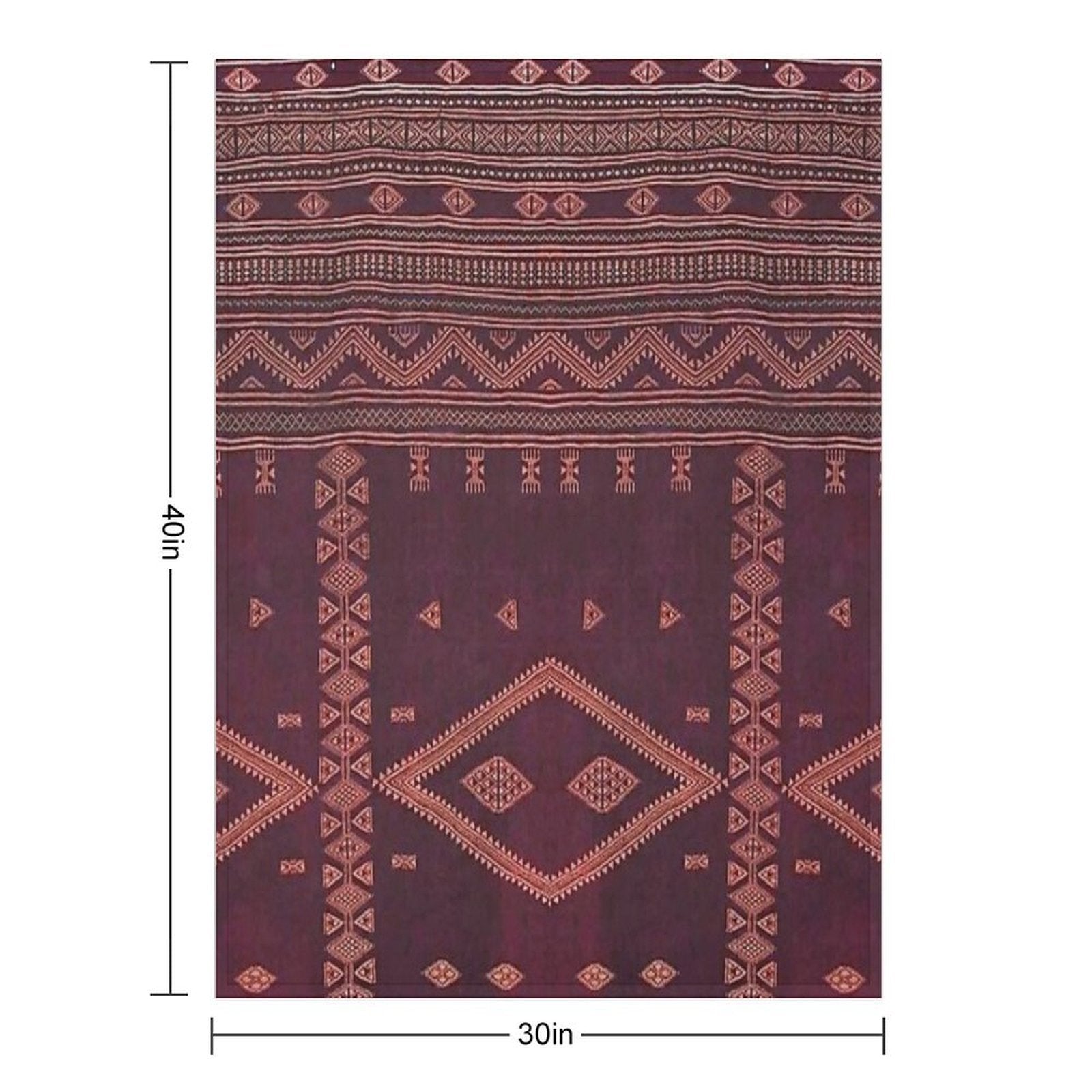 Traditional Moroccan Design Multi-functional Throw Blanket