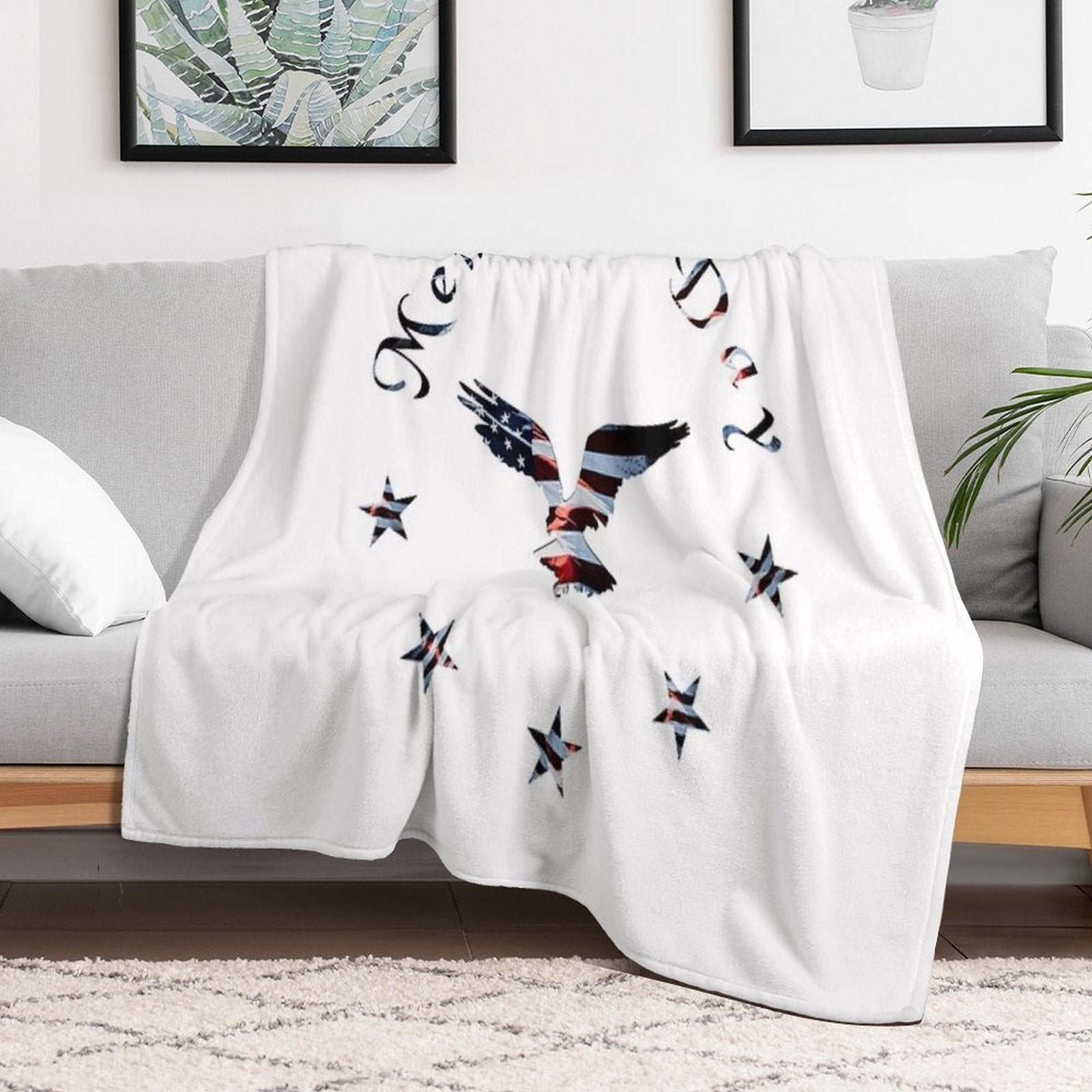Memorial Day Anti-pilling Throw Blanket