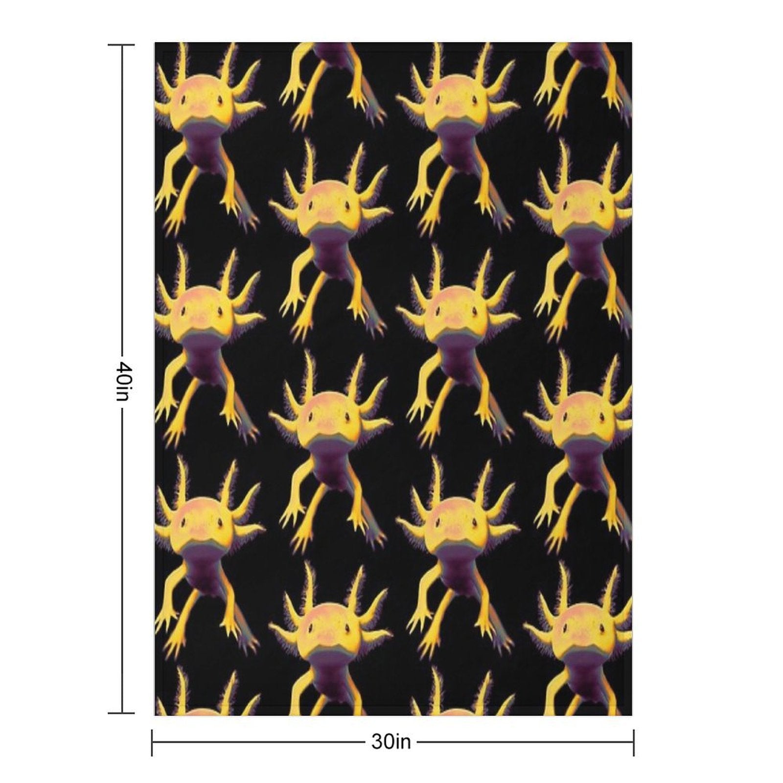 Axolotl Travel-friendly Throw Blanket