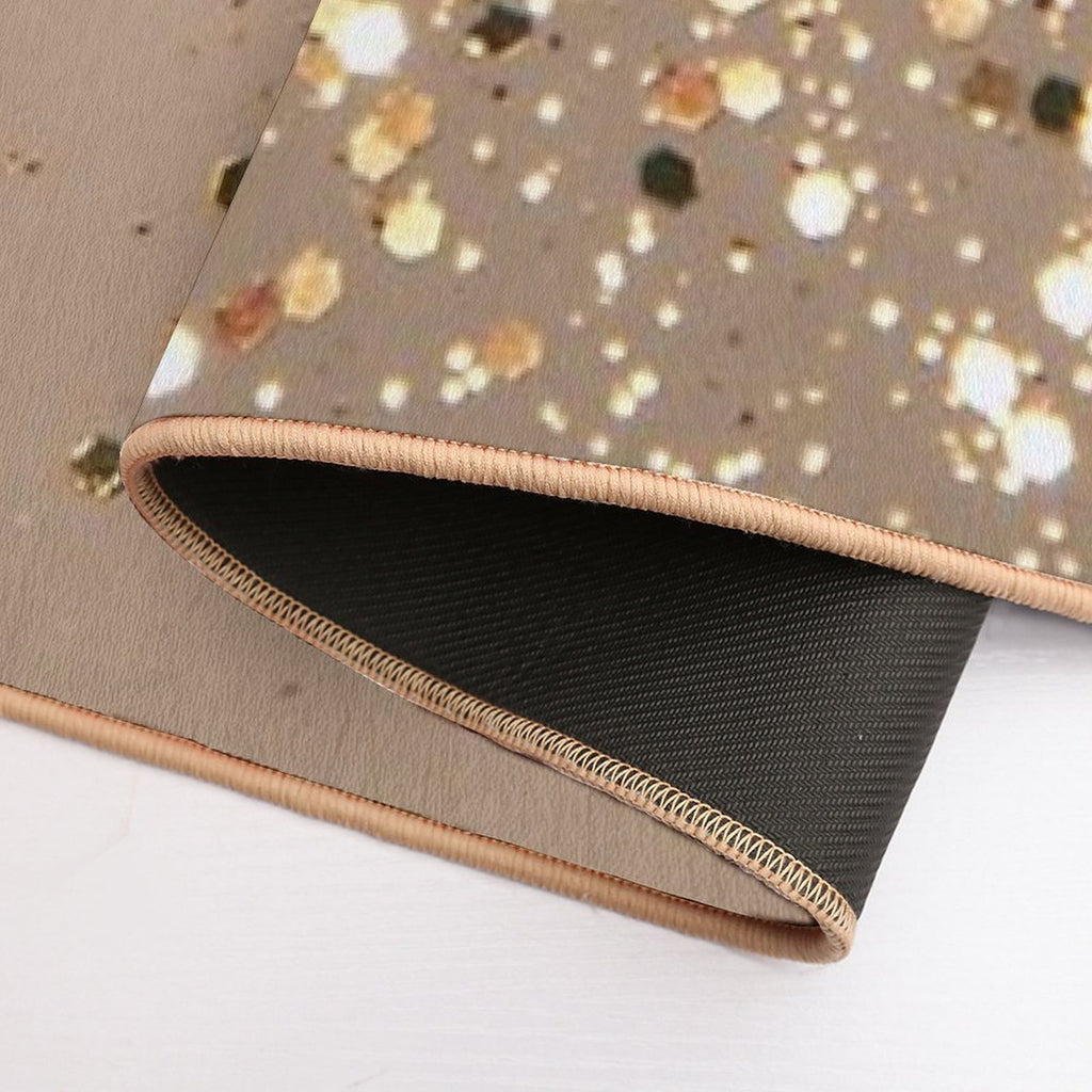 Gold Brown Glam #1 (Photo of Glitter Only - Not Reflective)  Eco-Friendly Bath Mat