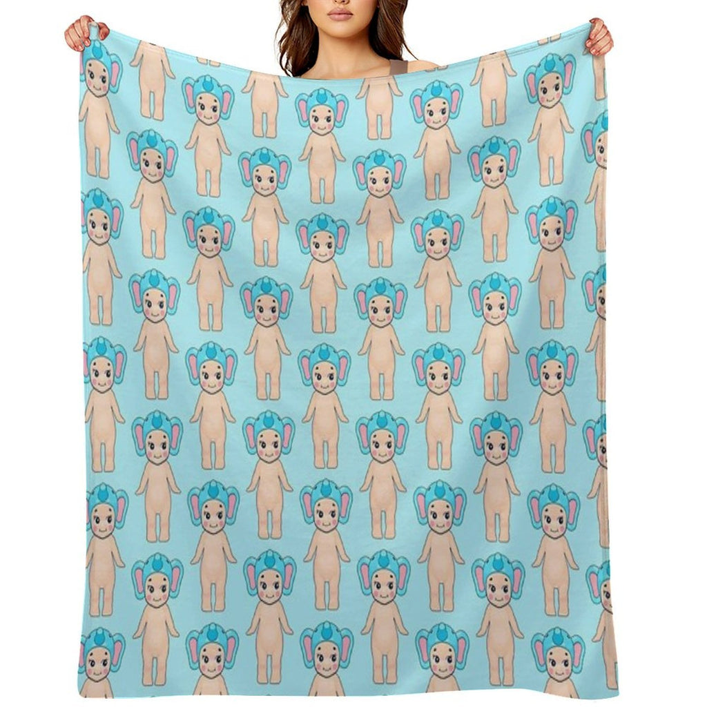 Sonny Angel Elephant Cute! Velvety-soft Throw Blanket