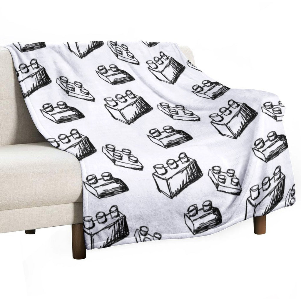 Building Blocks Velvety-soft Throw Blanket