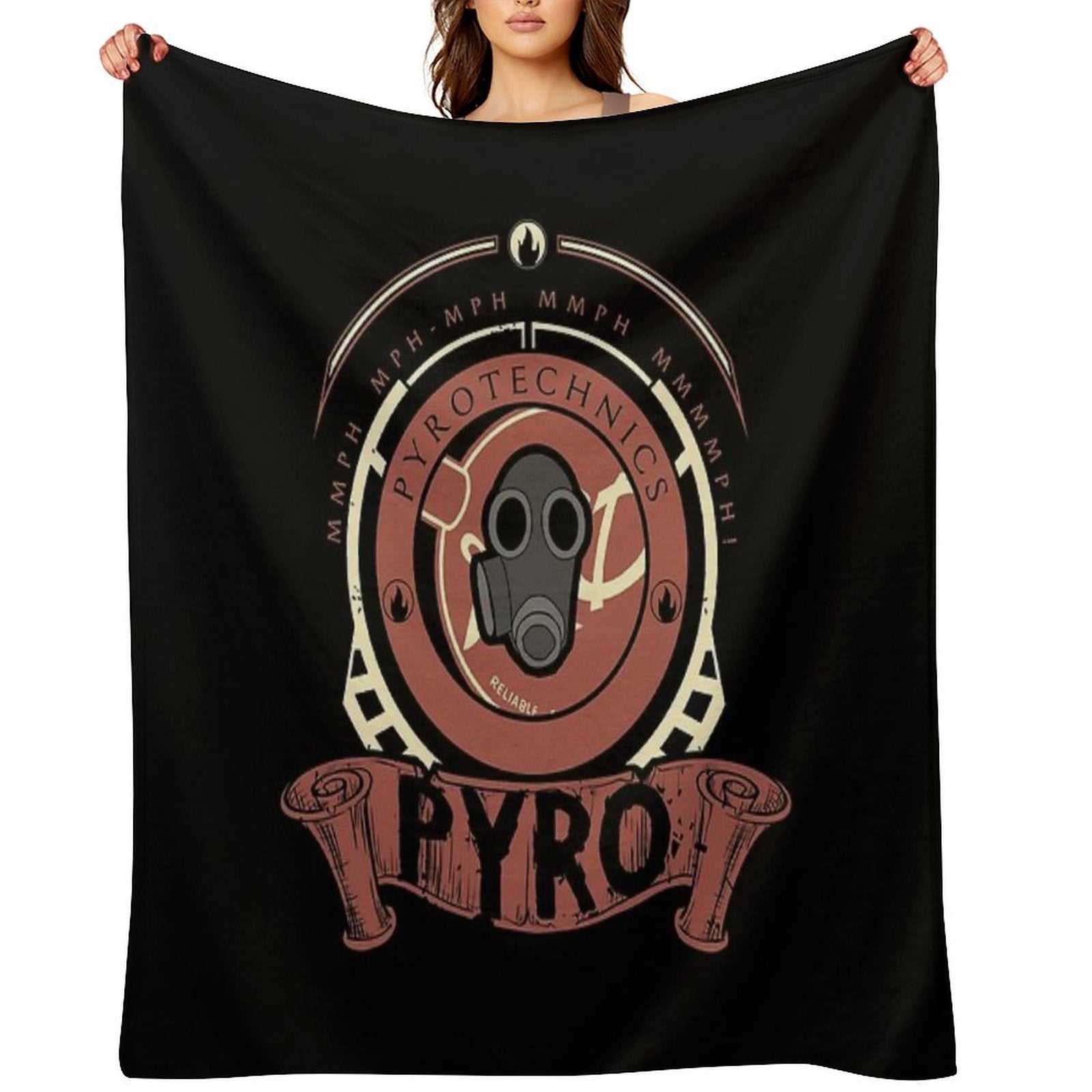 PYRO - RED TEAM Comfort Throw Blanket