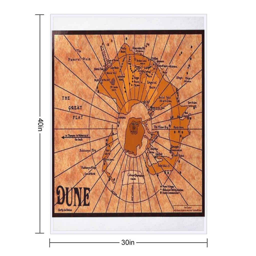 DUNE Map Premium Throw Blanket