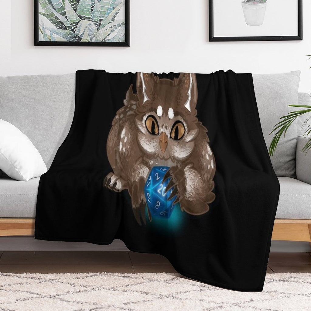 Owlbear Cub Travel-friendly Throw Blanket