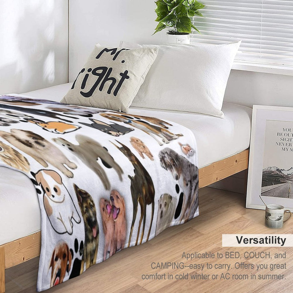 Dog Lovers Anti-pilling Throw Blanket