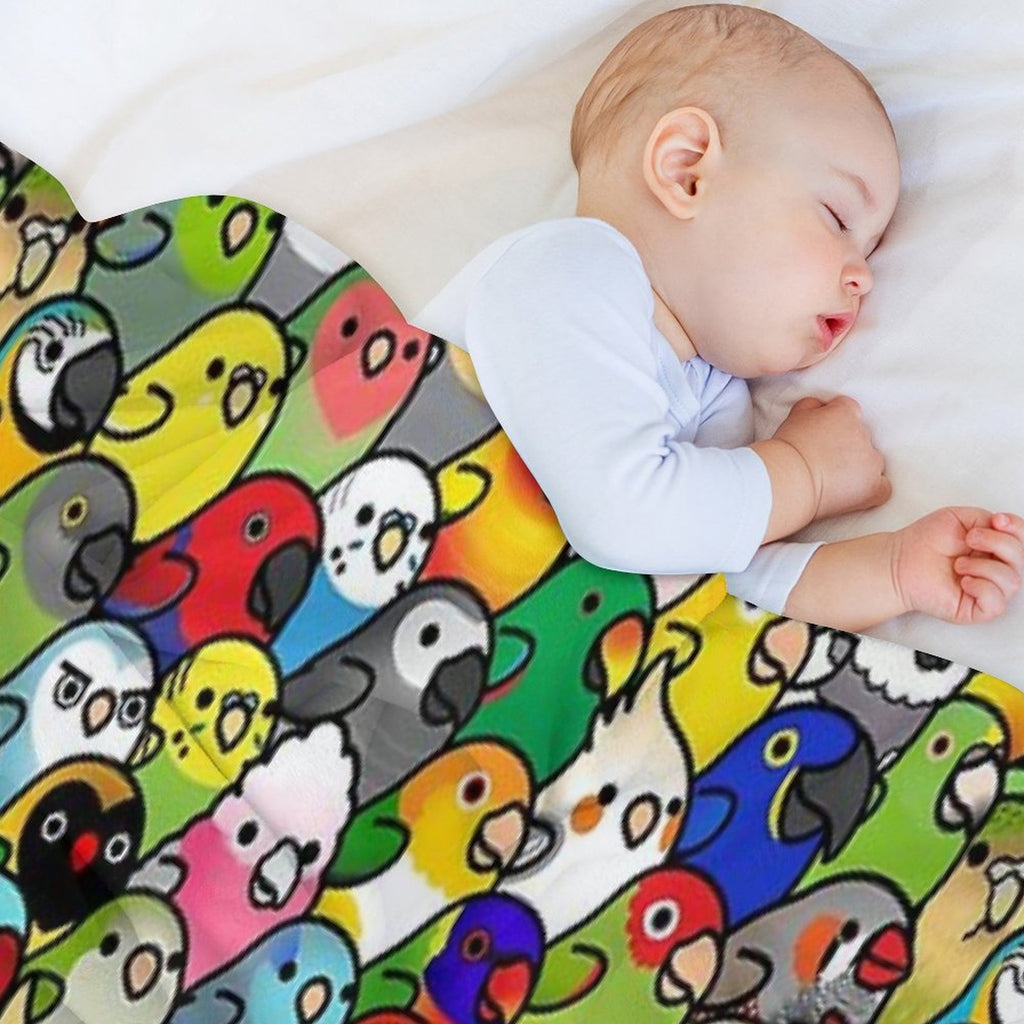 Everybirdy Pattern 2023 All-season Throw Blanket