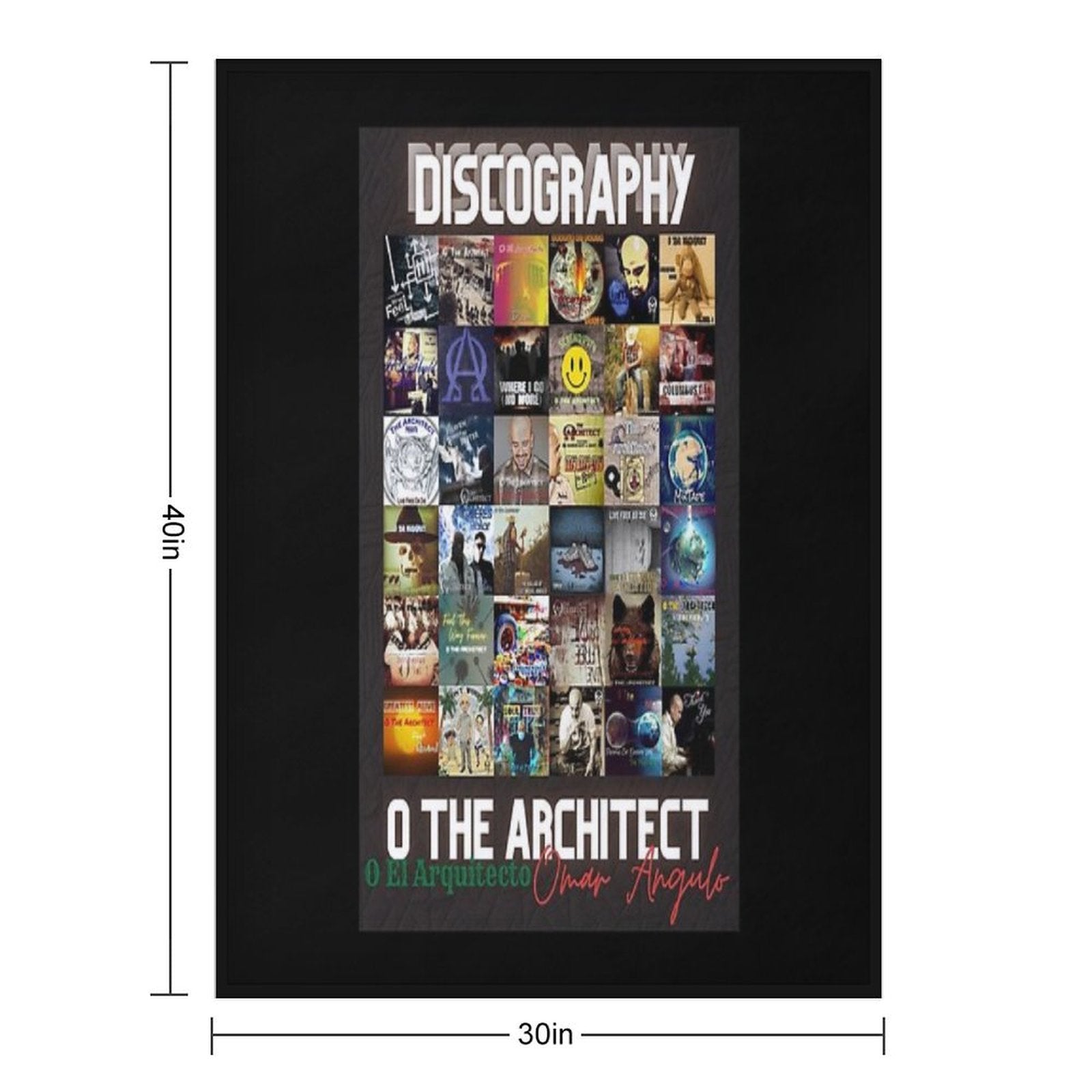 Complete Discography Shrink-resistant Throw Blanket