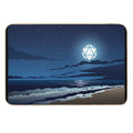 Beach Full Moon D20 Dice RPG Night Roleplaying Landscapes  Easy Maintenance Bath Mat