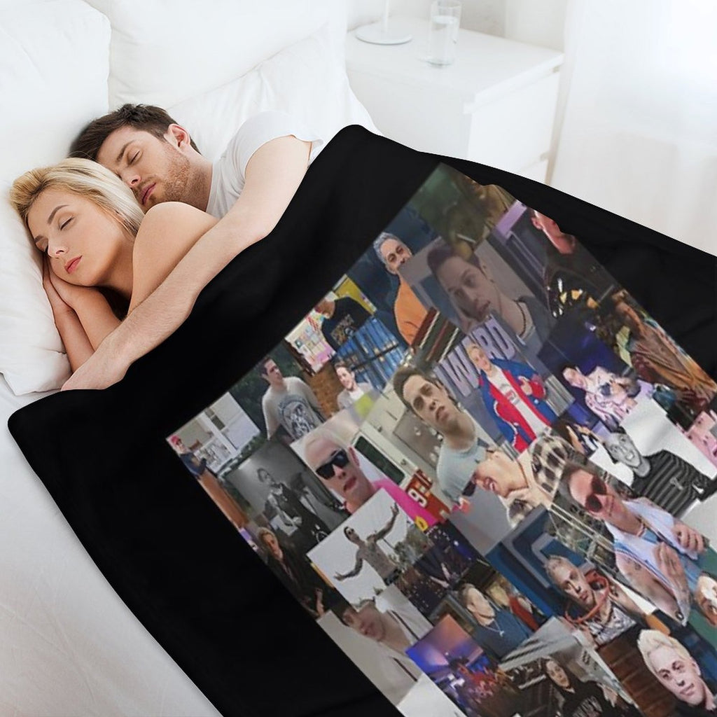 Pete Collage Travel-friendly Throw Blanket