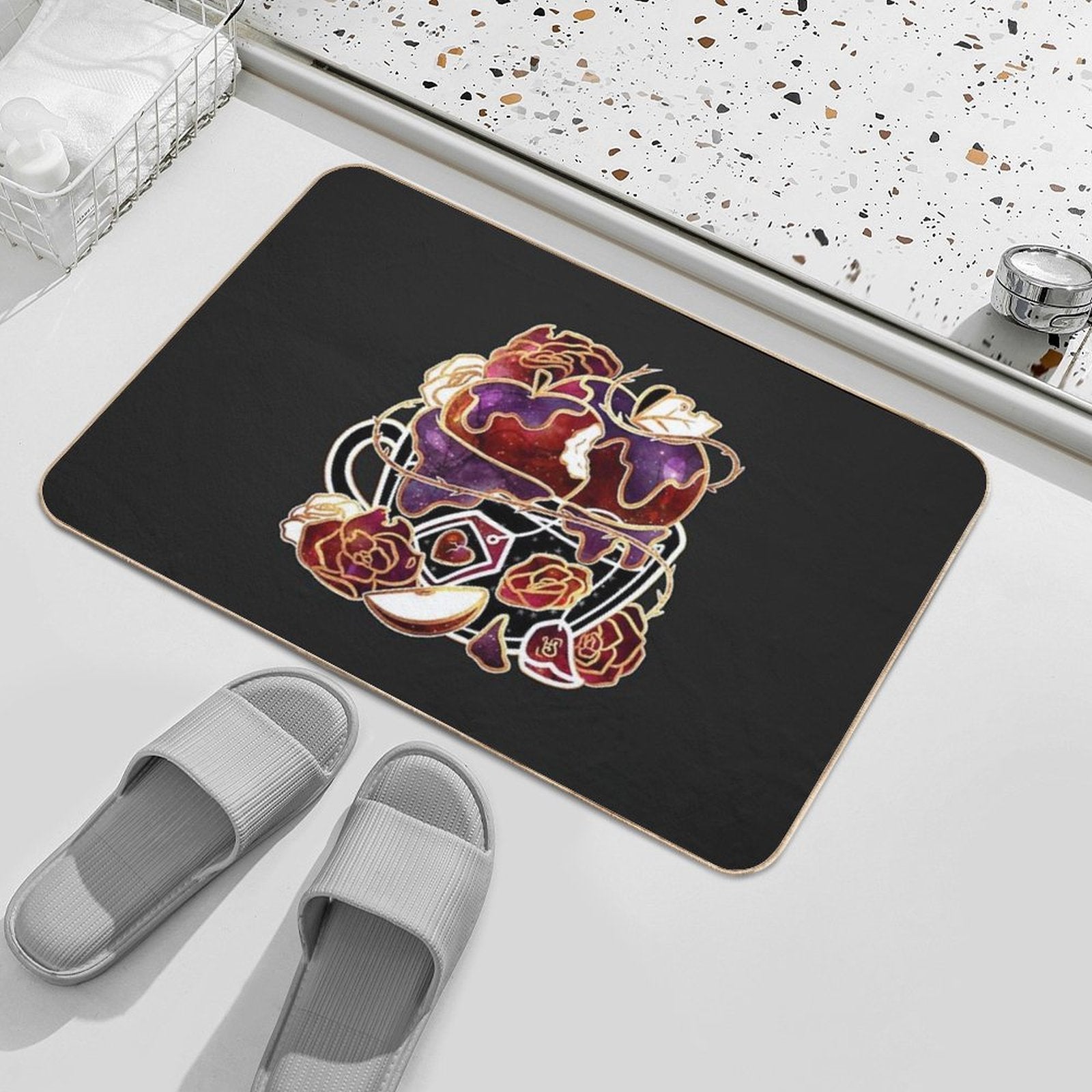 Gilded Poison Apple Teacup  High-Traffic Bath Mat