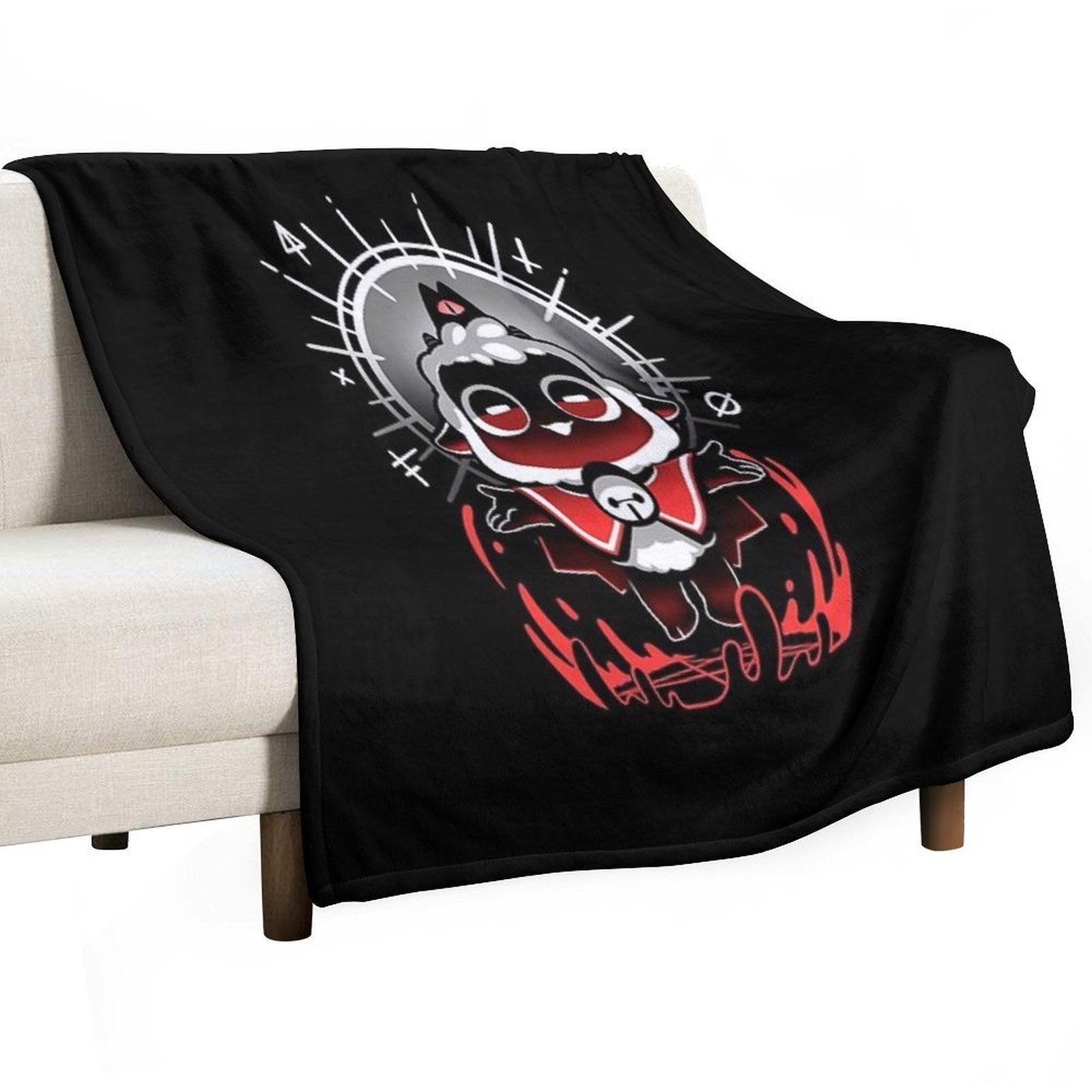 Join The Cult - Cult of The Lamb - Cute Gamer Compact Throw Blanket