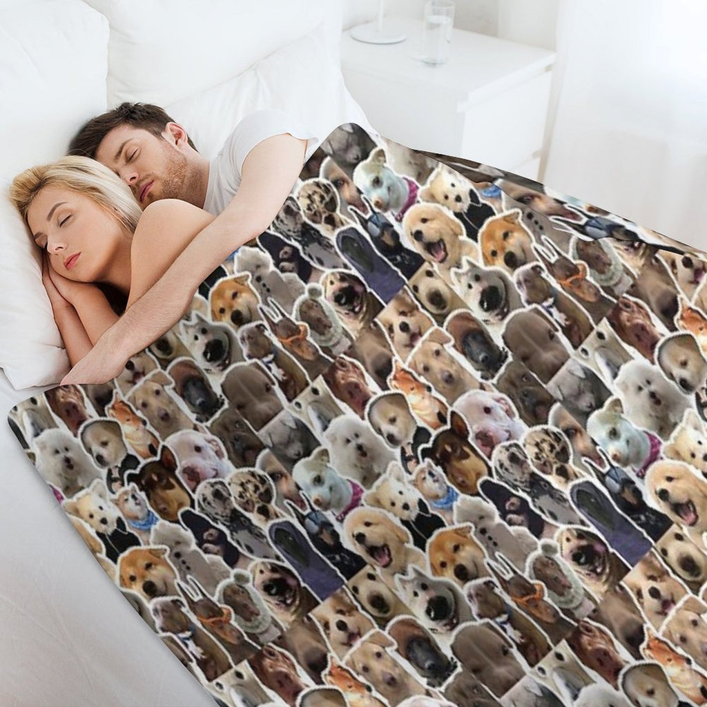 Sticker Stack 15 Easy Care Throw Blanket