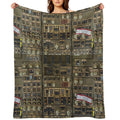 Boeing 747 Overhead Panel Cockpit Premium Throw Blanket